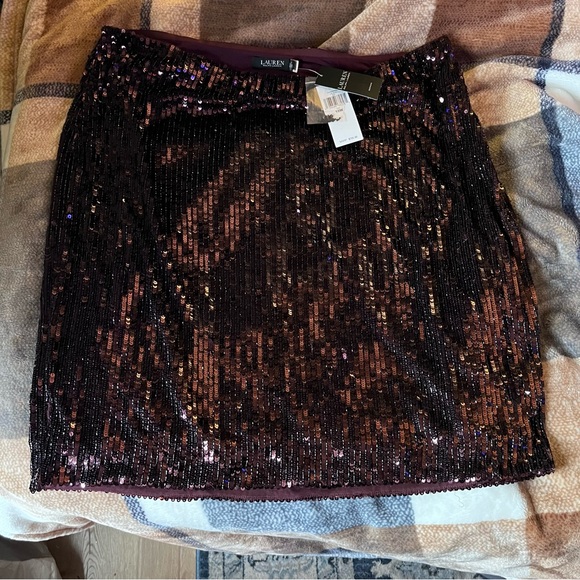 Lauren Woman Sequined Tulle Pencil Skirt - Picture 6 of 9